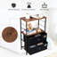 55cm W Metal Bedside Table