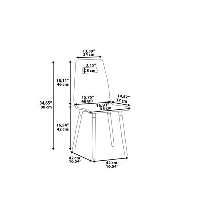 Bola 42cm H Side Chair