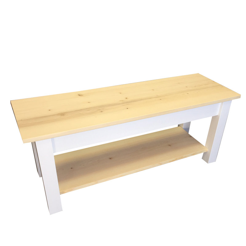Jarrard Solid Wood Bench, 17" H x 72" W x 12" D