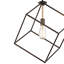 Luminaire suspendu carré à 1 lumière Devione