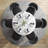 48 Inch White Sintered Stone Dining Table With Black Finish Metal Base