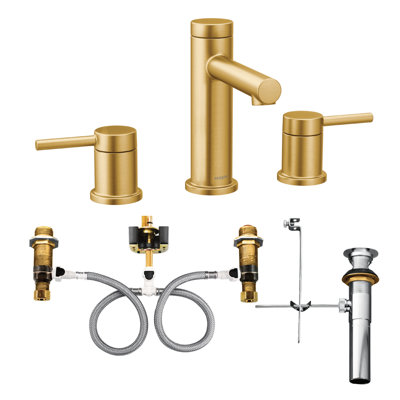 Align Widespread Bathroom Faucet with Drain Assembly