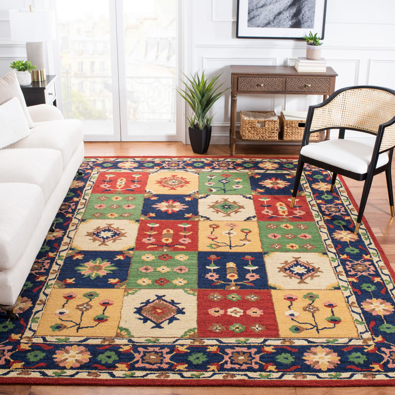 Greydon Hand Tufted Wool Oriental Rug, Round 6'