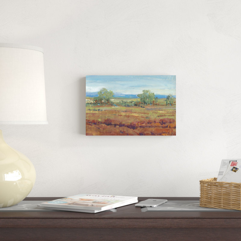 «Red Clay II», peinture sur toile, H 8 po x l 12 po