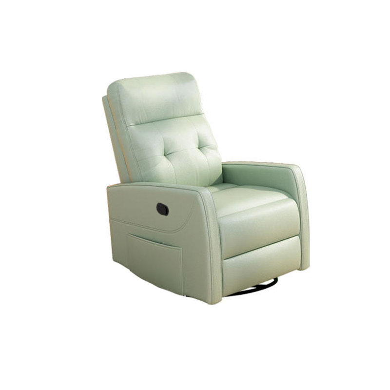 Shimere Faux Leather Recliner, Light Green