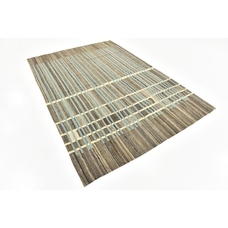 Tapis taupe Kilim