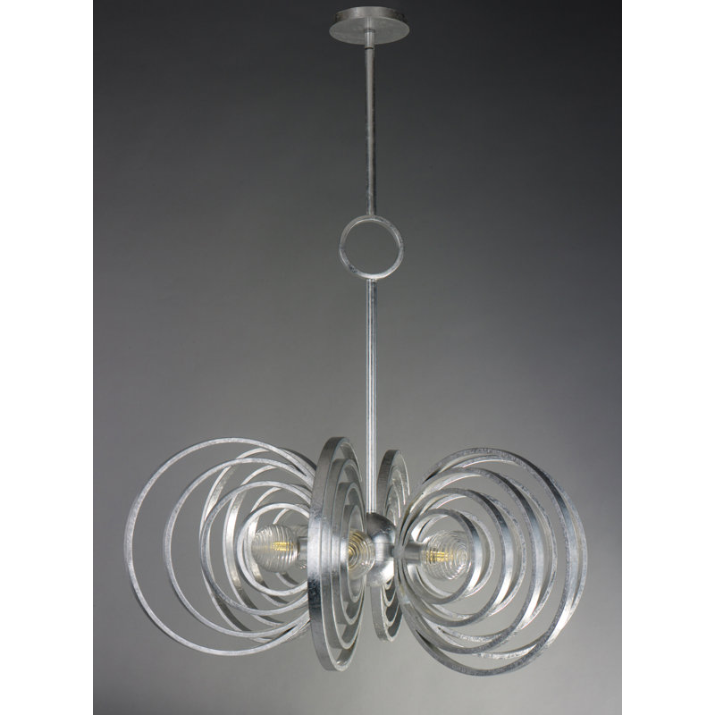 Frequency 7 - Light Chandelier, Silver