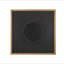 Miroir carré 40 "x 40" sculpté plissé avec cadre en fer doré, décoration murale colorway neutre pour le salon de la salle de bain