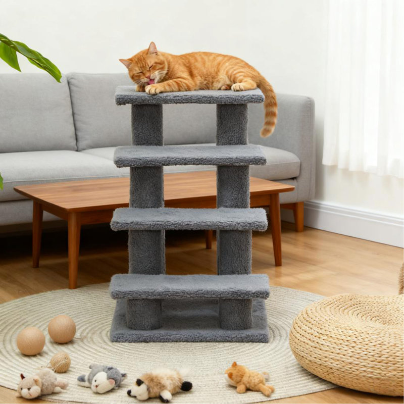 Escalier à griffer à plusieurs niveaux pour chat, pour salon, chambre à coucher