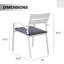 Fauteuil de patio empilable avec coussin Fiskeville-1553286723