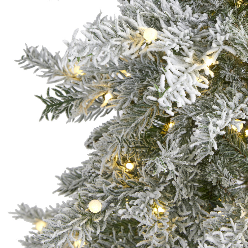 Lighted Artificial Spruce Christmas Tree, 5' H