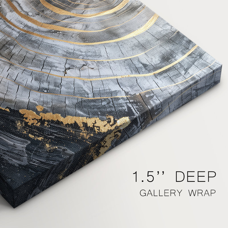 Série ABSTRACT CCLxxxi - Toile tendue avec châssis de qualité supérieure - Prêt à être accroché, H 18 po x l 12 po