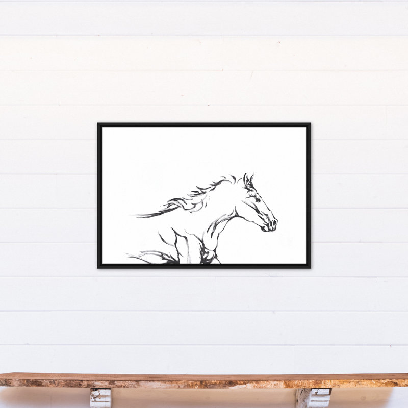" Racing Horse Sketch " Print