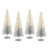 Ombre Trees - 15.7"H - Set of 4 - White/Silver