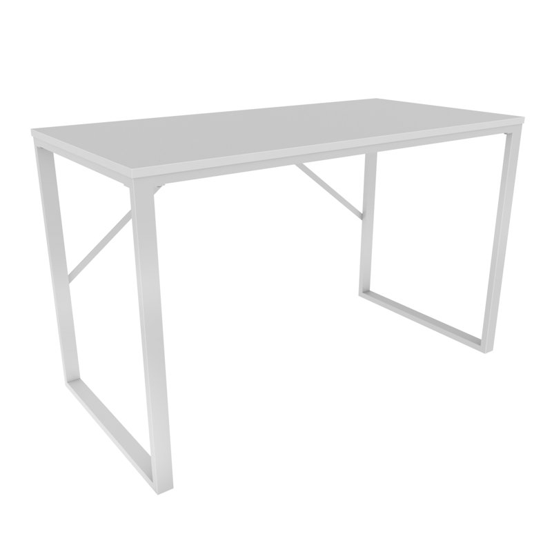 Riggs Metal Base Writing Desk, White