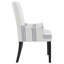 Chaise avec accoudoirs rembourrée Hanlon beige