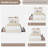 LED Upholstered Platform Bed with Storage Drawers & Wavy Headboard, No Box Spring Needed-1027090768-1027090769