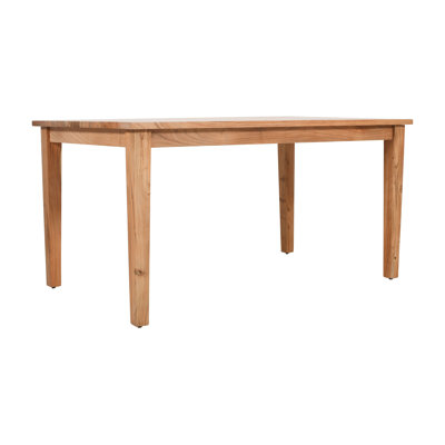 Marylynn Mango Rectangular Solid Wood Top with Solid Wood Base Dining Table