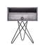 Prewitt 50.2cm W Iron + Manufactured Wood Bedside Table-396028957