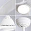 Ventilateur de plafond moderne à 3 pales de 52 po avec lumières DEL et télécommande Lakenzie, blanc-741093365-759632744