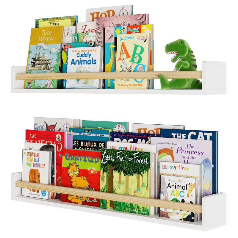 Coin de lecture pour enfants Paulownia en bois massif H 4,2 po x l 36 po Ezmerelda Isabelle & Max ™