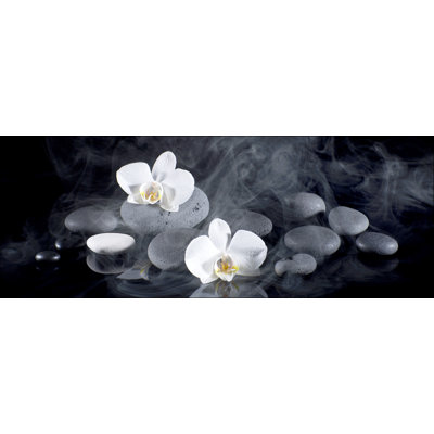 White Orchid III - No Frame Print on Glass