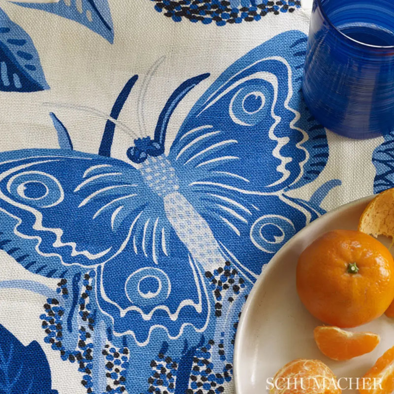 Exotic Butterfly Fabric, Marine
