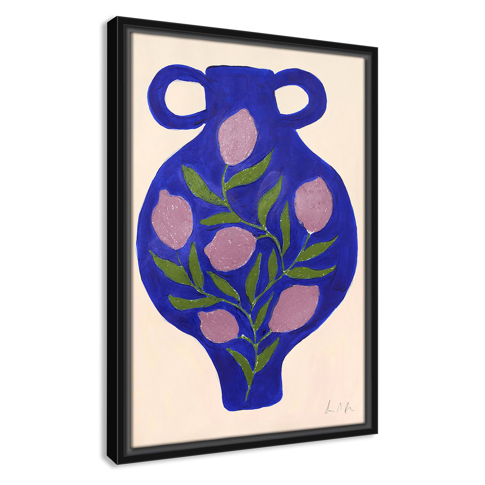 Vase No. 03 Print by Camilla Bergqvist, Black, 19.5" H x 13.5" W