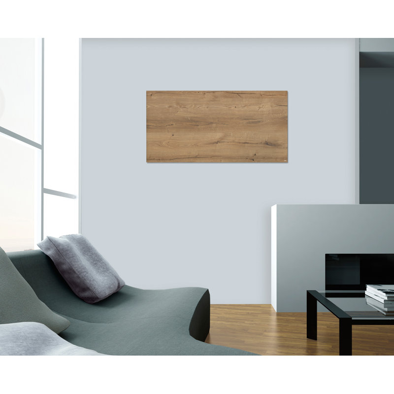 Artverum Wall Mounted Magnetic Glass Board, 46cm H x 91cm W x 91cm L