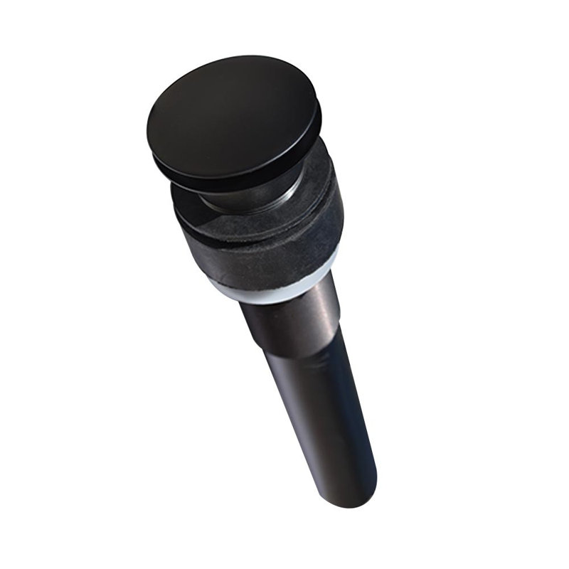 Dome 1.5" Pop-Up Bathroom Sink Drain, Matte Black