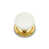 White / Polished Brass