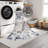 Machine Washable Avery Ivory/Blue Rug-510384833