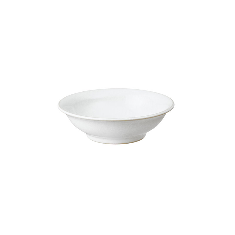 Elements Stone White Small Shallow Bowl, White