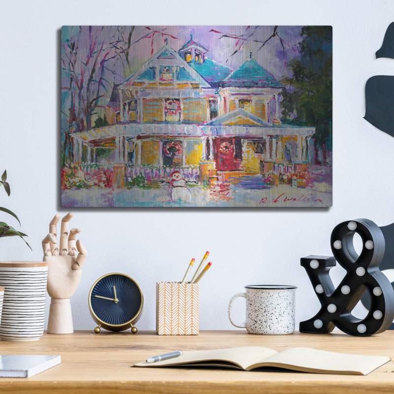 «Christmas House» par Richard Wallich, H 12 po x l 16 po