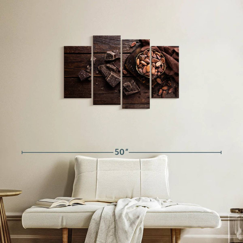 Yarlin Chocolate And Cocoa Beans, 22" H x 36" W