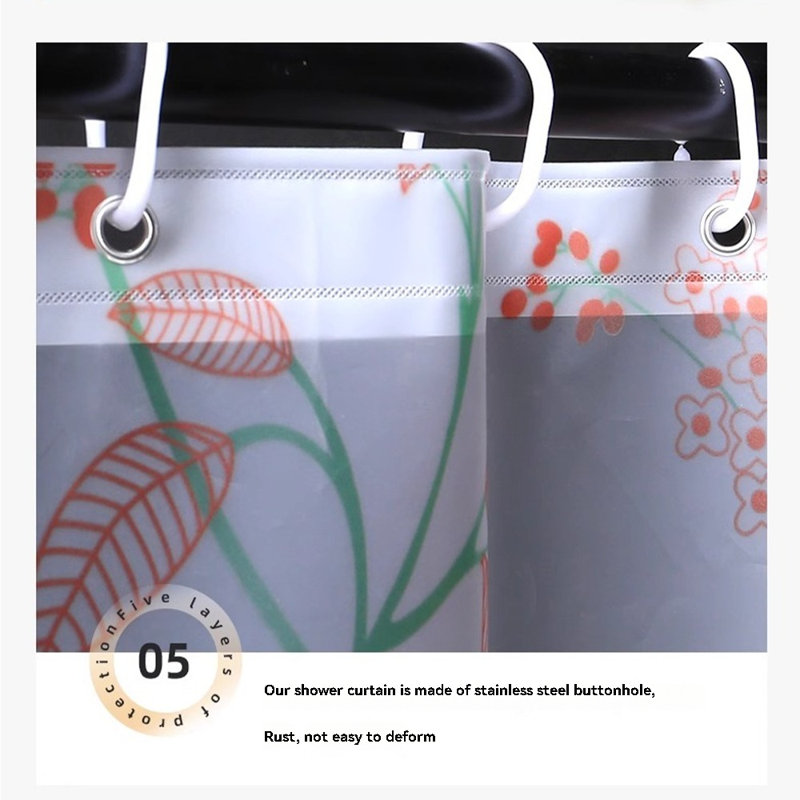 Rideau de douche imperméable PEVA, H 71 po x l 71 po