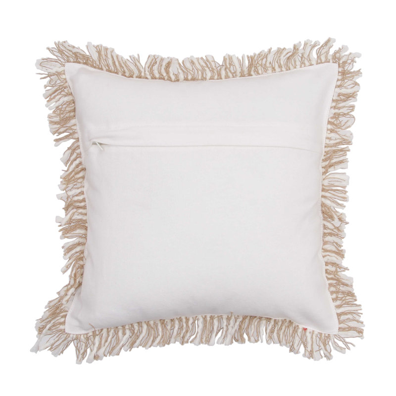 Coussin 12 "x 12" Natural Coast Starfish, Noël beige