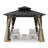 SeeHill Hardtop Gazebo, Outdoor Patio Gazebo, Aluminum Frame Patio Hardtop Gazebos with Netting and Curtain, Outdoor Patio Pergola with Double Steel Roofs for Deck, Lawns, Garden-113380075-113380078