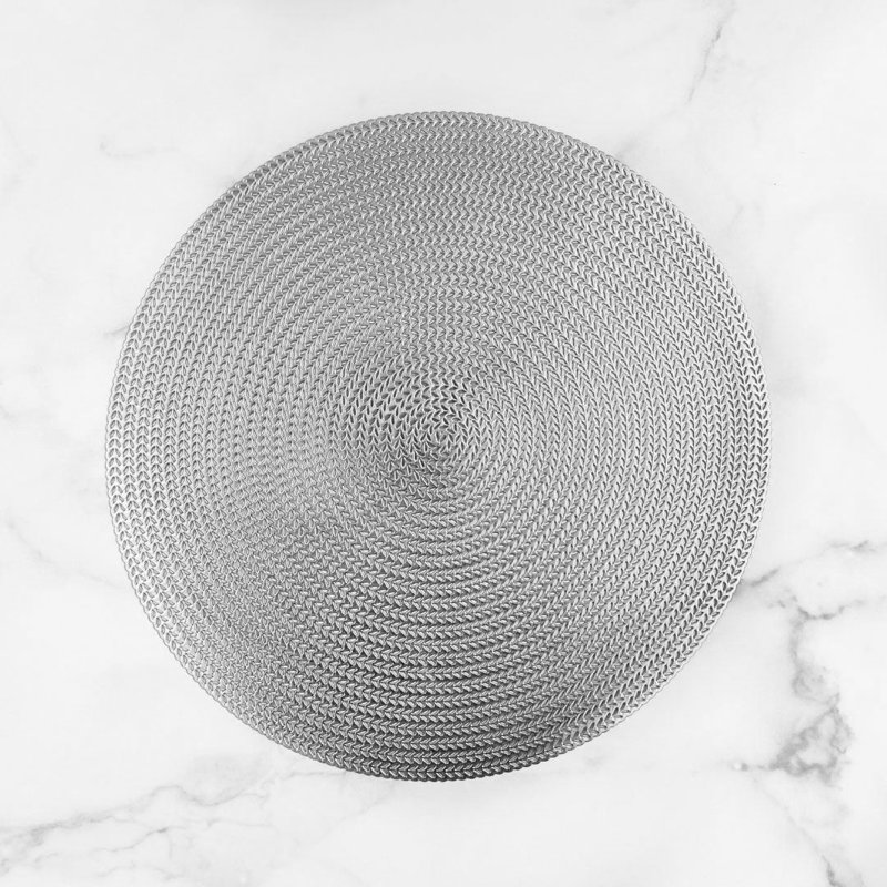 Napperon 15 "Metallics, Argent
