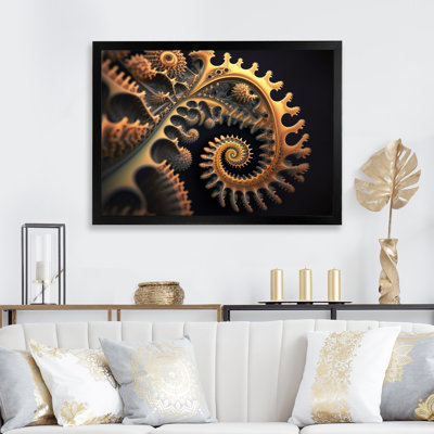 «Fractal Infinity in Gold II», reproduction sur toile