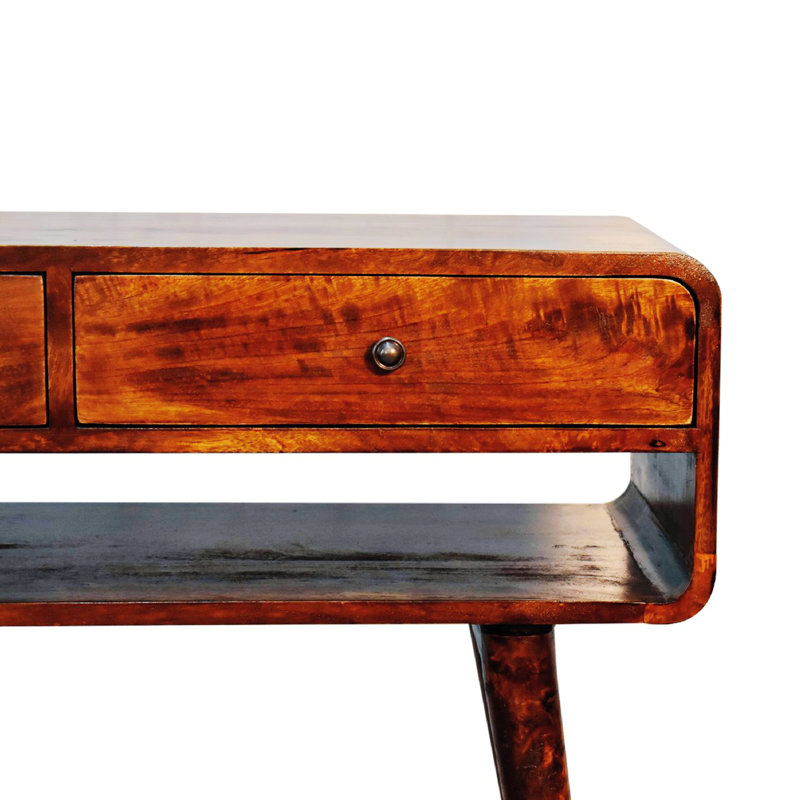 Versatile Design Console Table Wood Table Top,Leisure Coffee Table, Brown