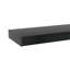 Table basse rectangulaire - verre noir, espace de rangement pour magazines et articles quotidiens, rangement d'apparence simple, look