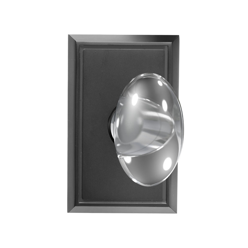 Fausse poignée en verre Bravura 928-1, Noir mat