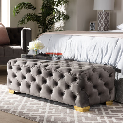 Graple Velvet Ottoman