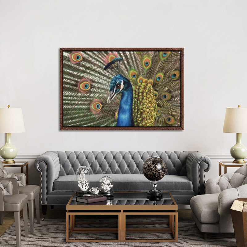 Peacock by Richard Macwee - Gallery-Wrapped Canvas Giclée on Canvas, Classic Wood Framed, 152.5 cm H x 101.5 cm W