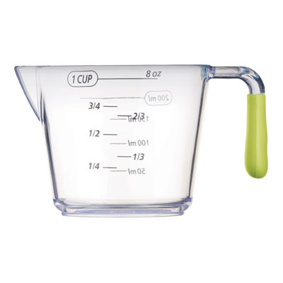 Colourworks 3 Piece Green Acrylic Measuring Jug Set