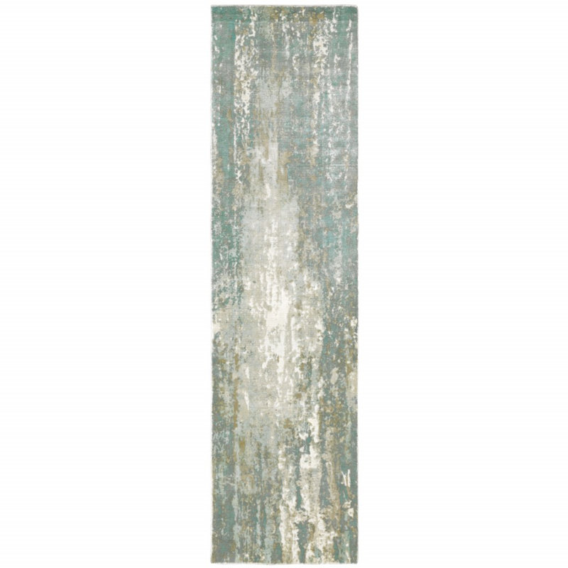 Tapis abstrait Kirkpatrick, Tapis de couloir beige