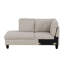 Canapé et méridienne à gauche en microfibre de 97 po de largeur Feikea-81189057-81189055