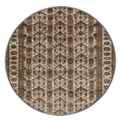 Machine Washable Persian Gray Area Rug