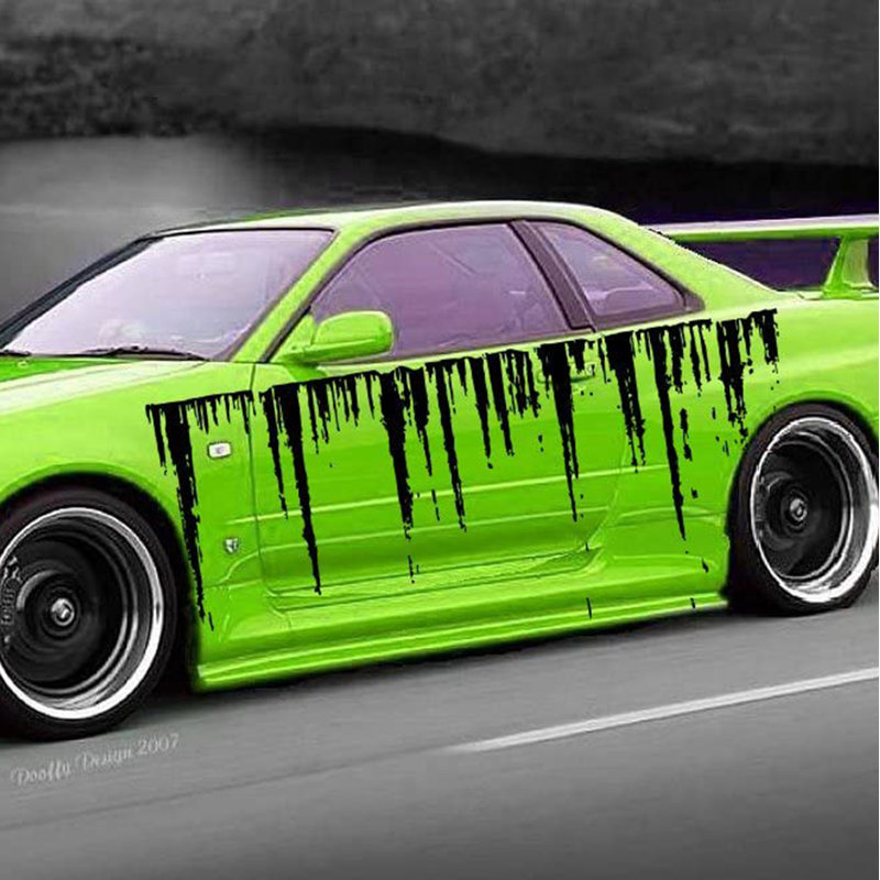 Décalcomanie murale Melting Grunge Hot Ride